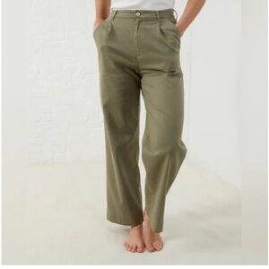 UpWest Parkway Cuffed Trousers Olive Green XS Organic